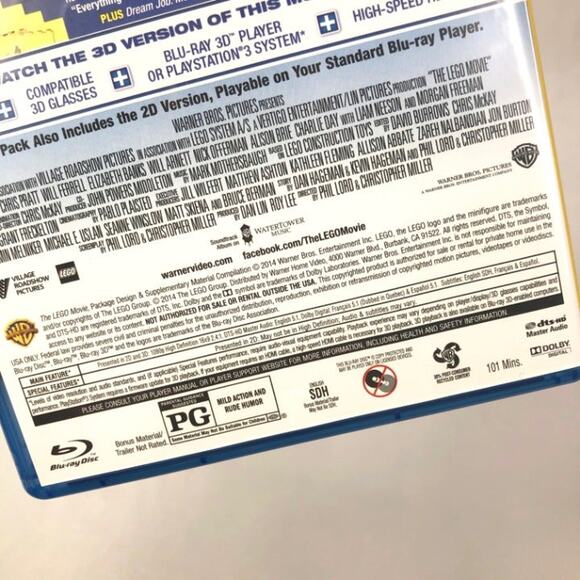 The Lego Movie 3D Blu Ray - Picture 4 of 5